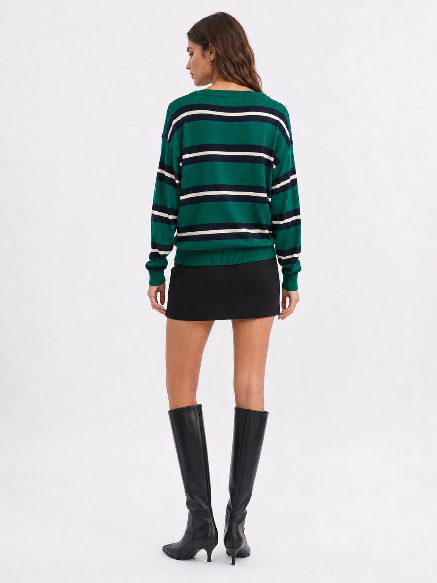 Reform Stripe Cashmere Sweater