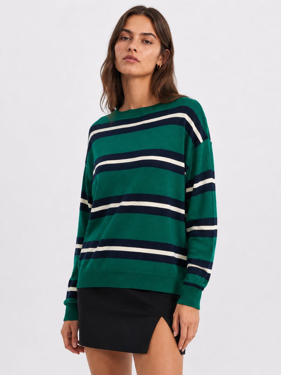 Reform Stripe Cashmere Sweater