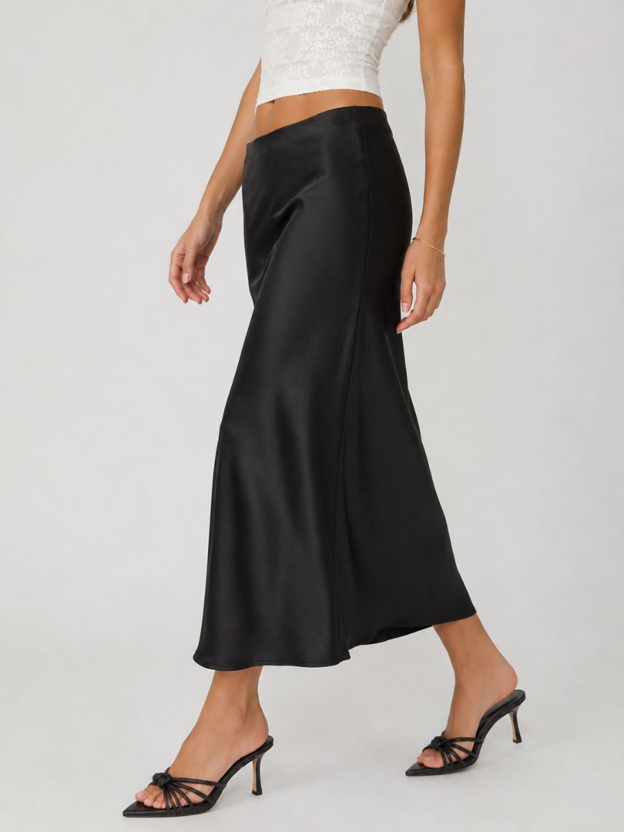 Bailey Satin Maxi Skirt