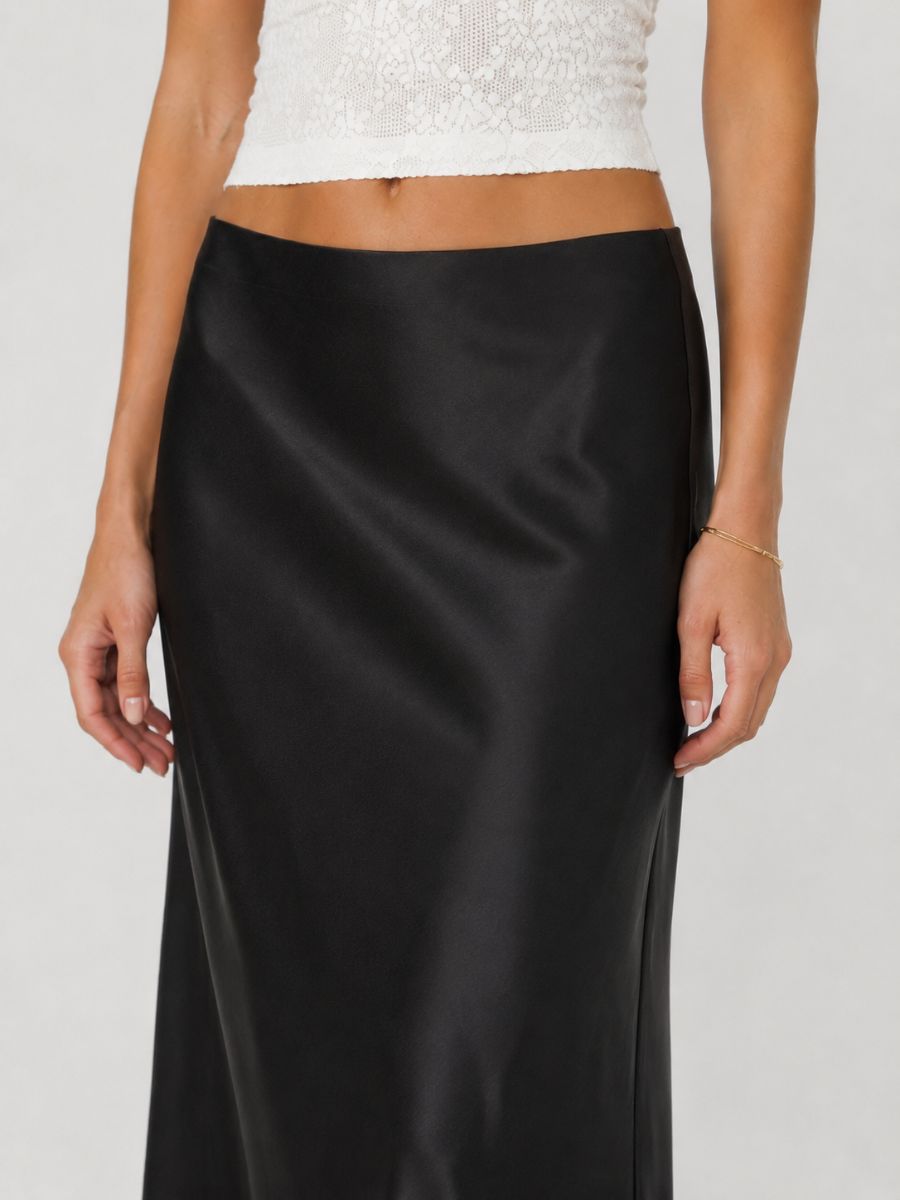 Bailey Satin Maxi Skirt