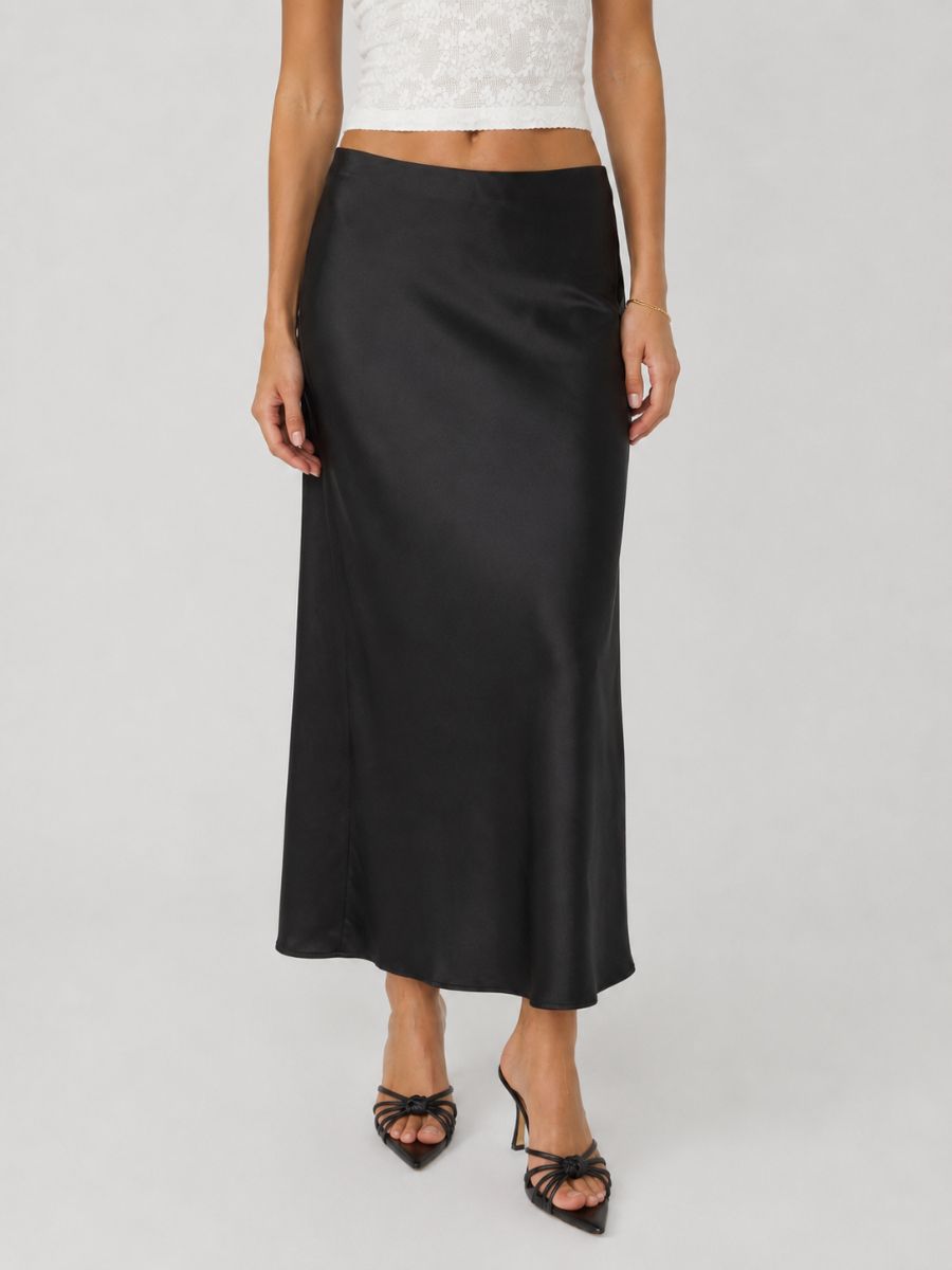 Bailey Satin Maxi Skirt