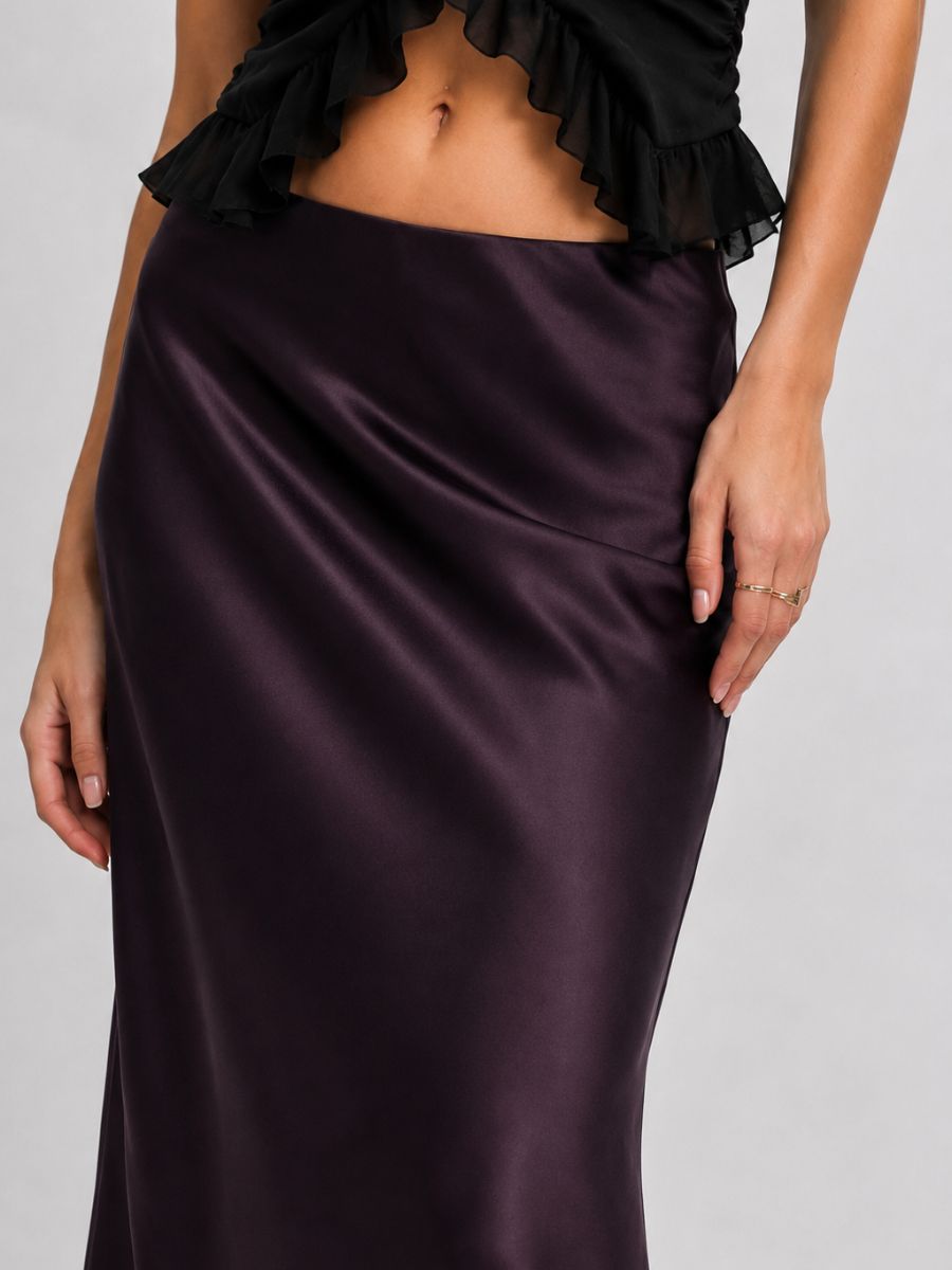 Bailey Satin Maxi Skirt