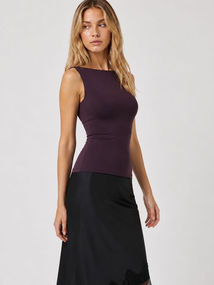 FORM STUDIO Eve Boatneck Sleeveless Top