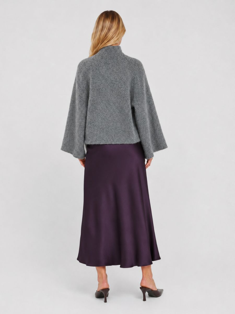 Margo High Neck Side Sleeve Sweater