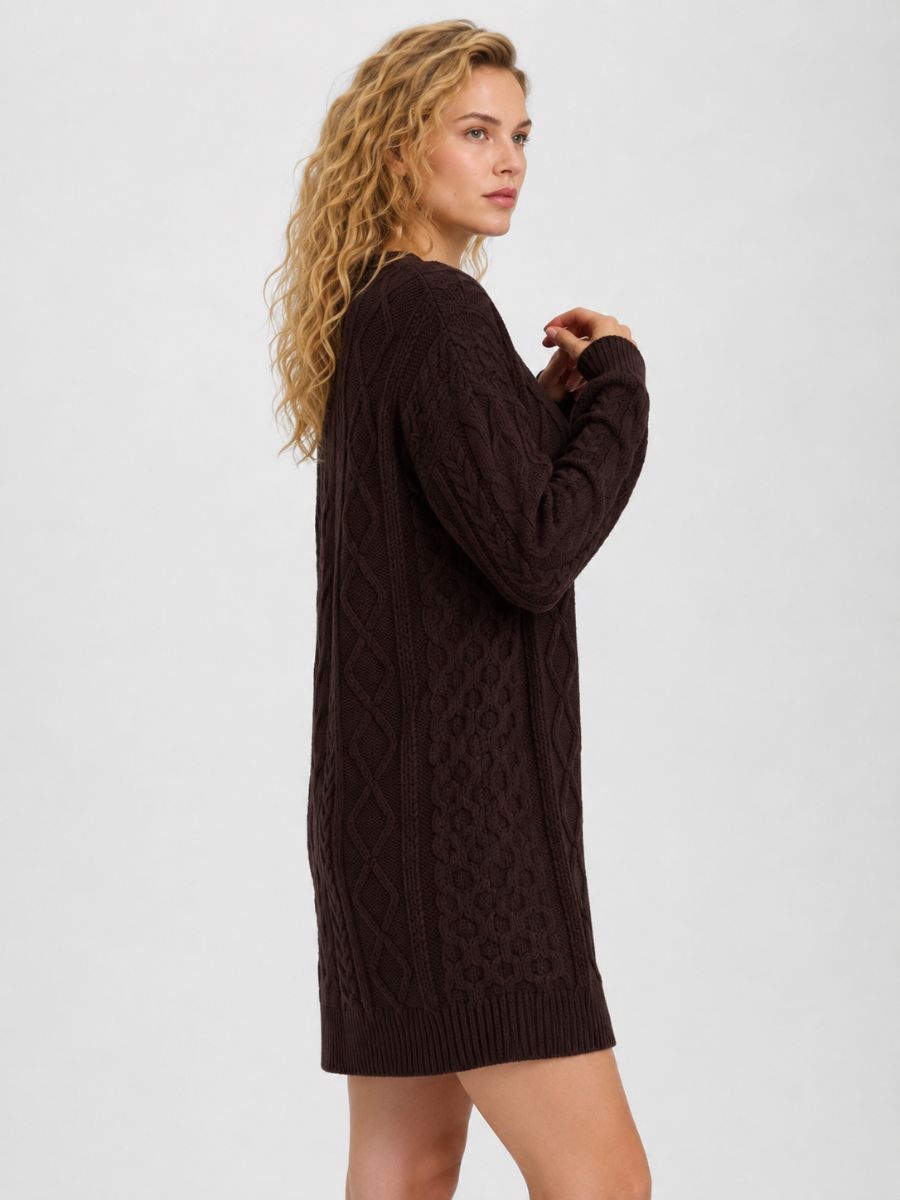 Olivia Cable Sweater Dress
