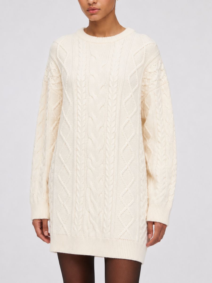 Olivia Cable Sweater Dress