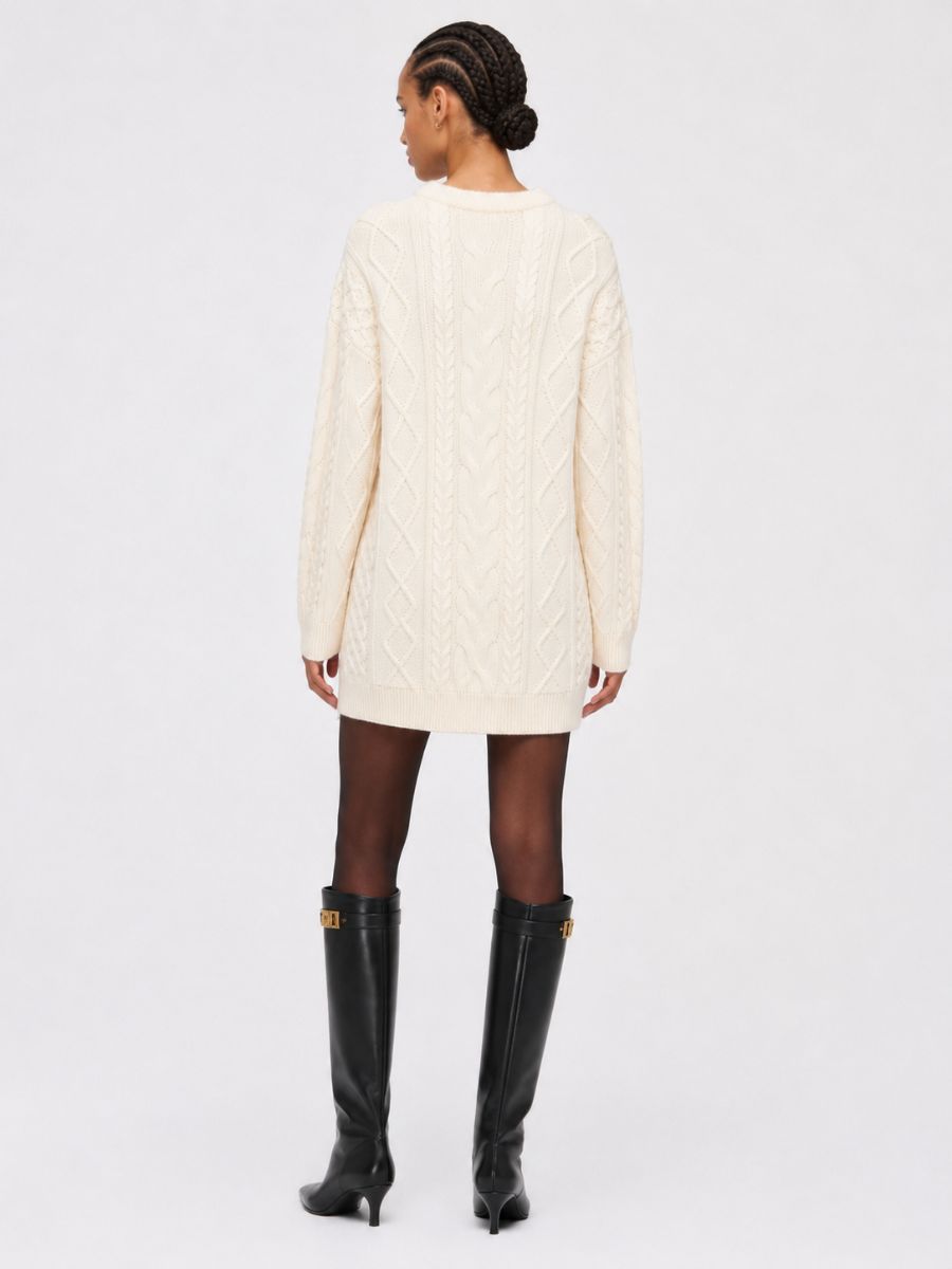 Olivia Cable Sweater Dress