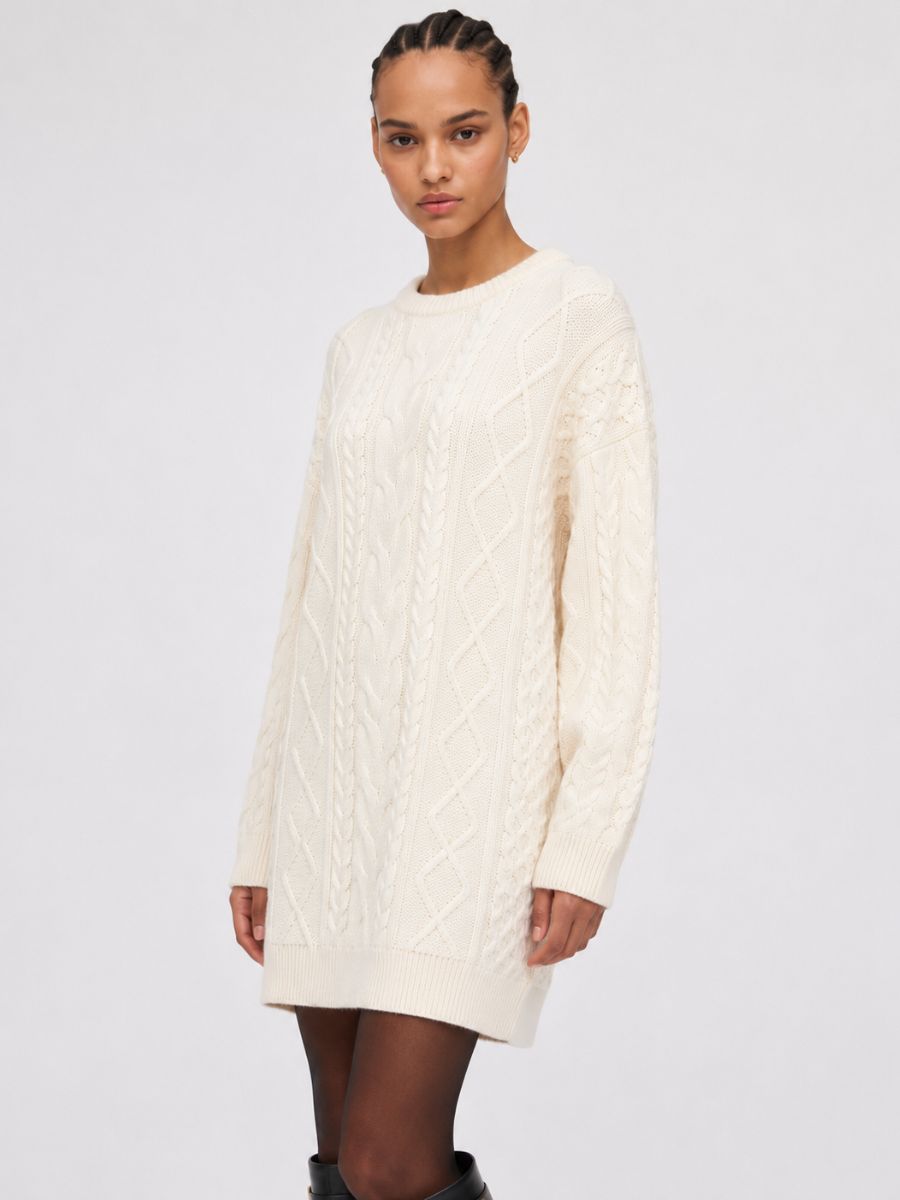 Olivia Cable Sweater Dress