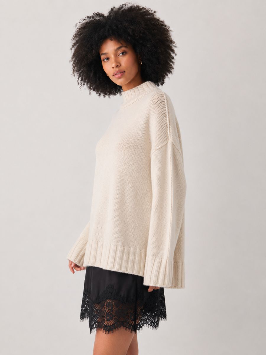 Dyna Mockneck Chunky Sweater
