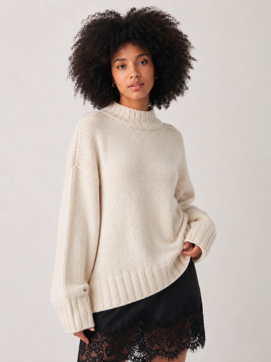 Dyna Mockneck Chunky Sweater