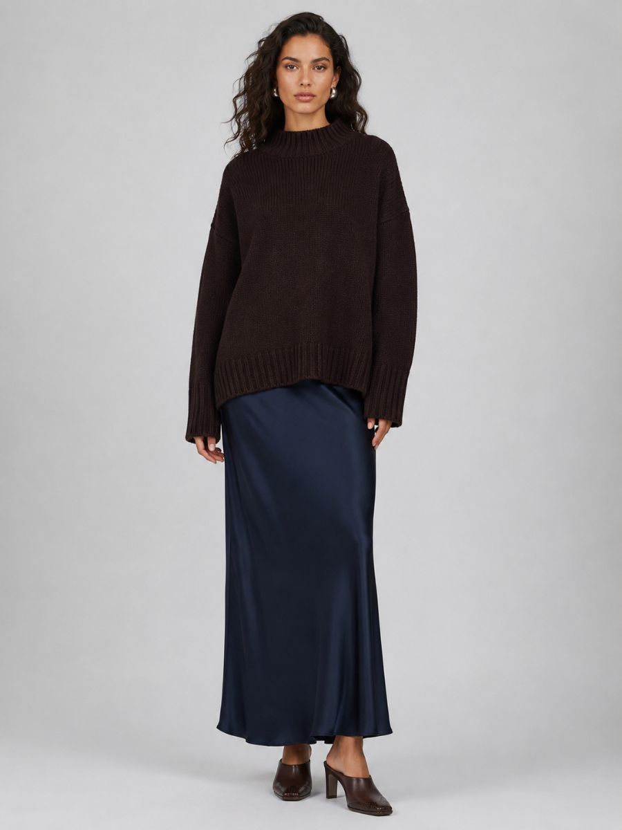 Dyna Mockneck Chunky Sweater
