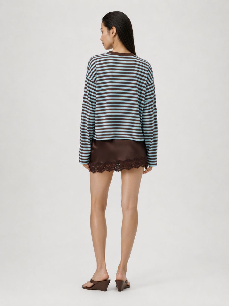 Leon Boxy Stripe Knit Top