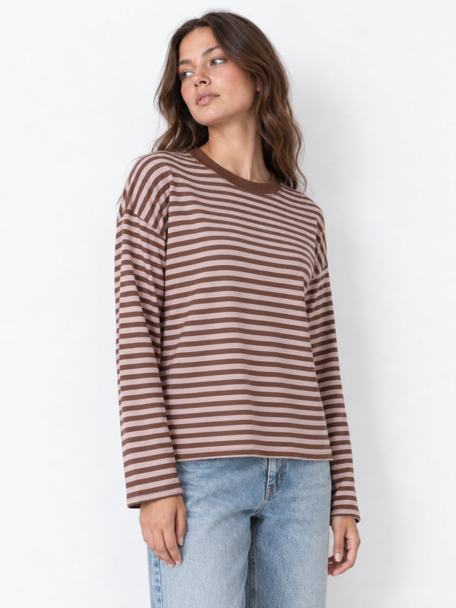 Leon Boxy Stripe Knit Top