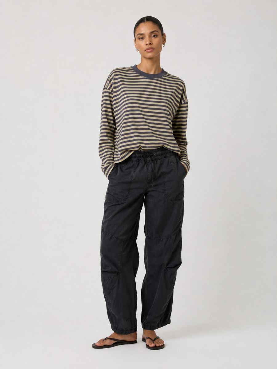 Leon Boxy Stripe Knit Top