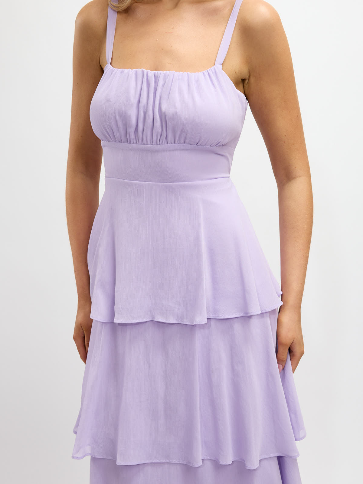 Jamie Chiffon Solid Maxi Dress