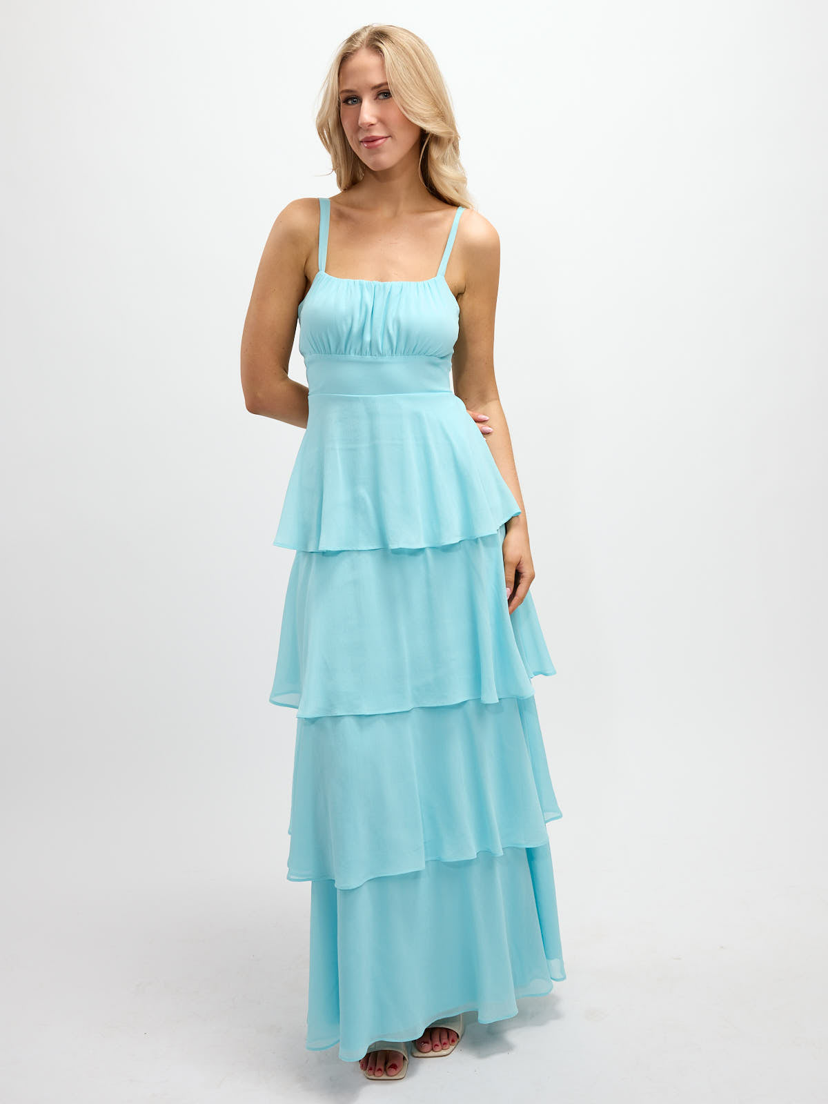Jamie Chiffon Solid Maxi Dress