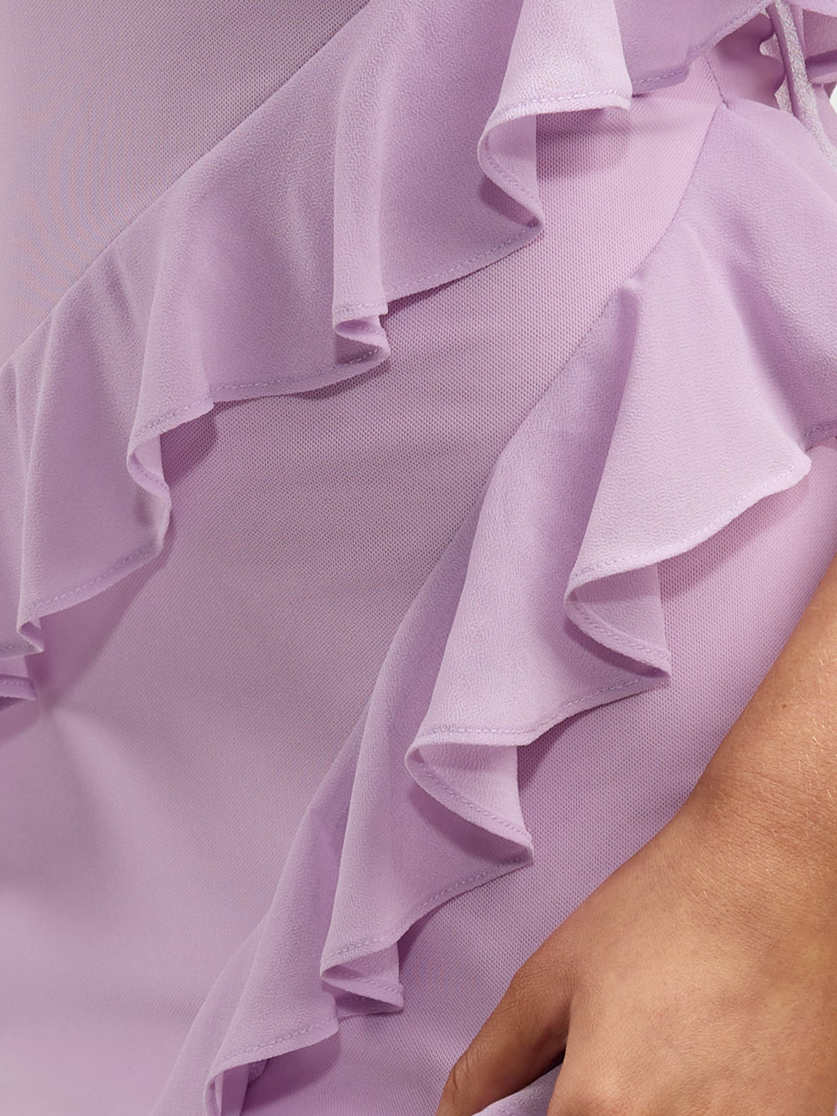 R&B Ruffle Long Dress