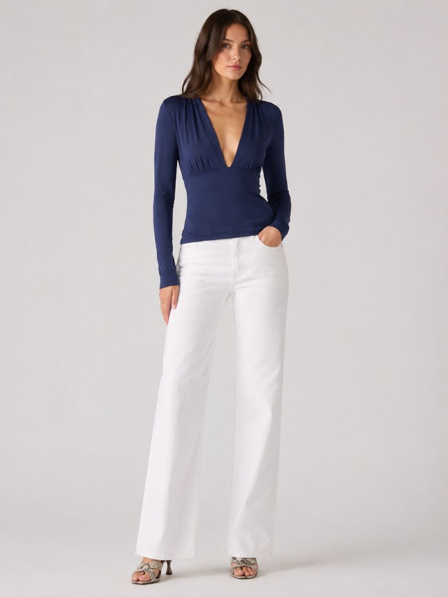FORM STUDIO Colette Deep V Top