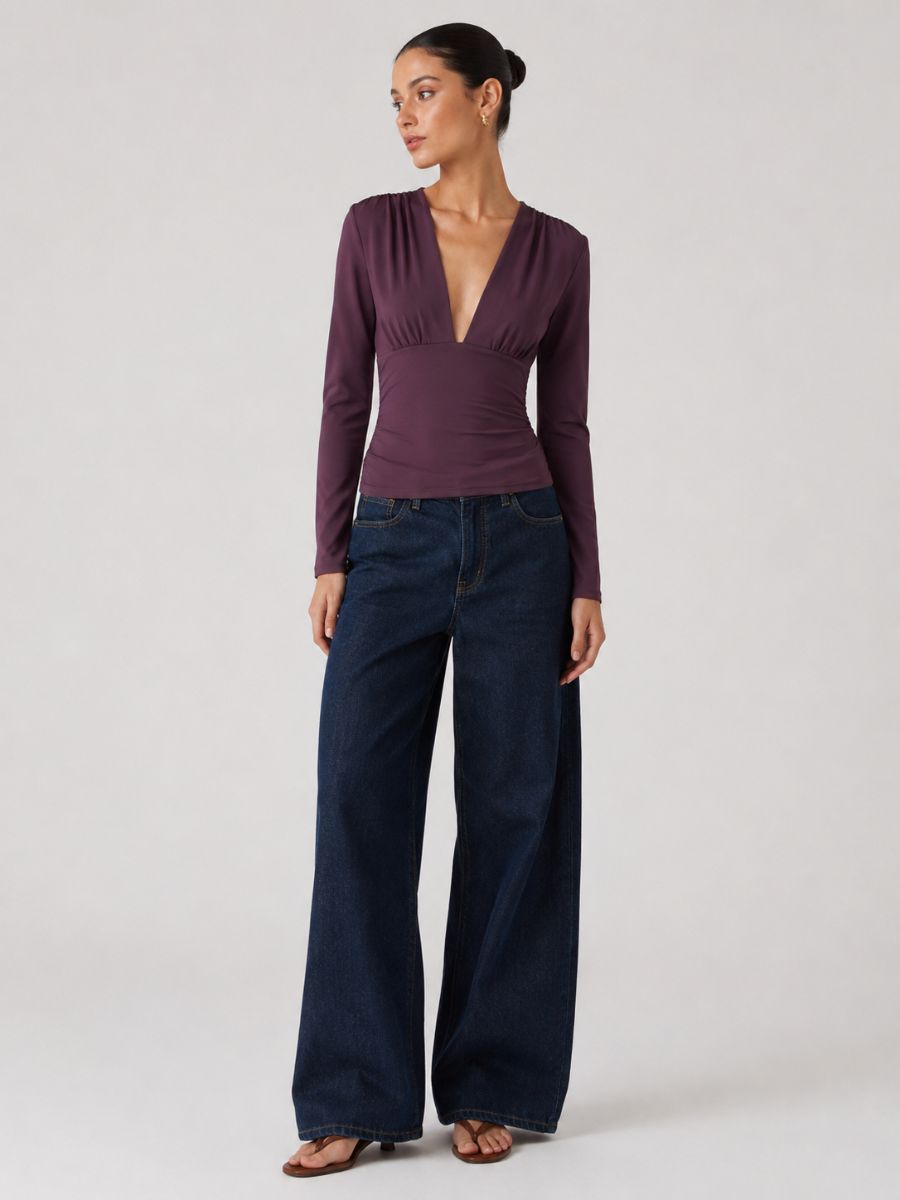 FORM STUDIO Colette Deep V Top