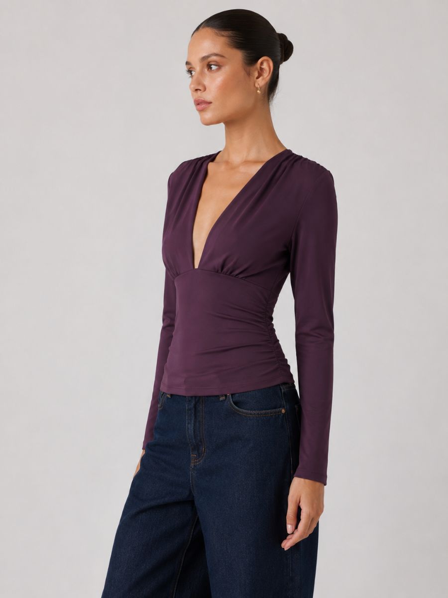 FORM STUDIO Colette Deep V Top