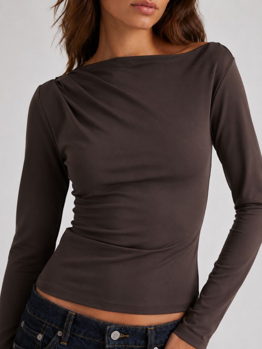 FORM STUDIO Vienna Asymmetrical Shoulder Top