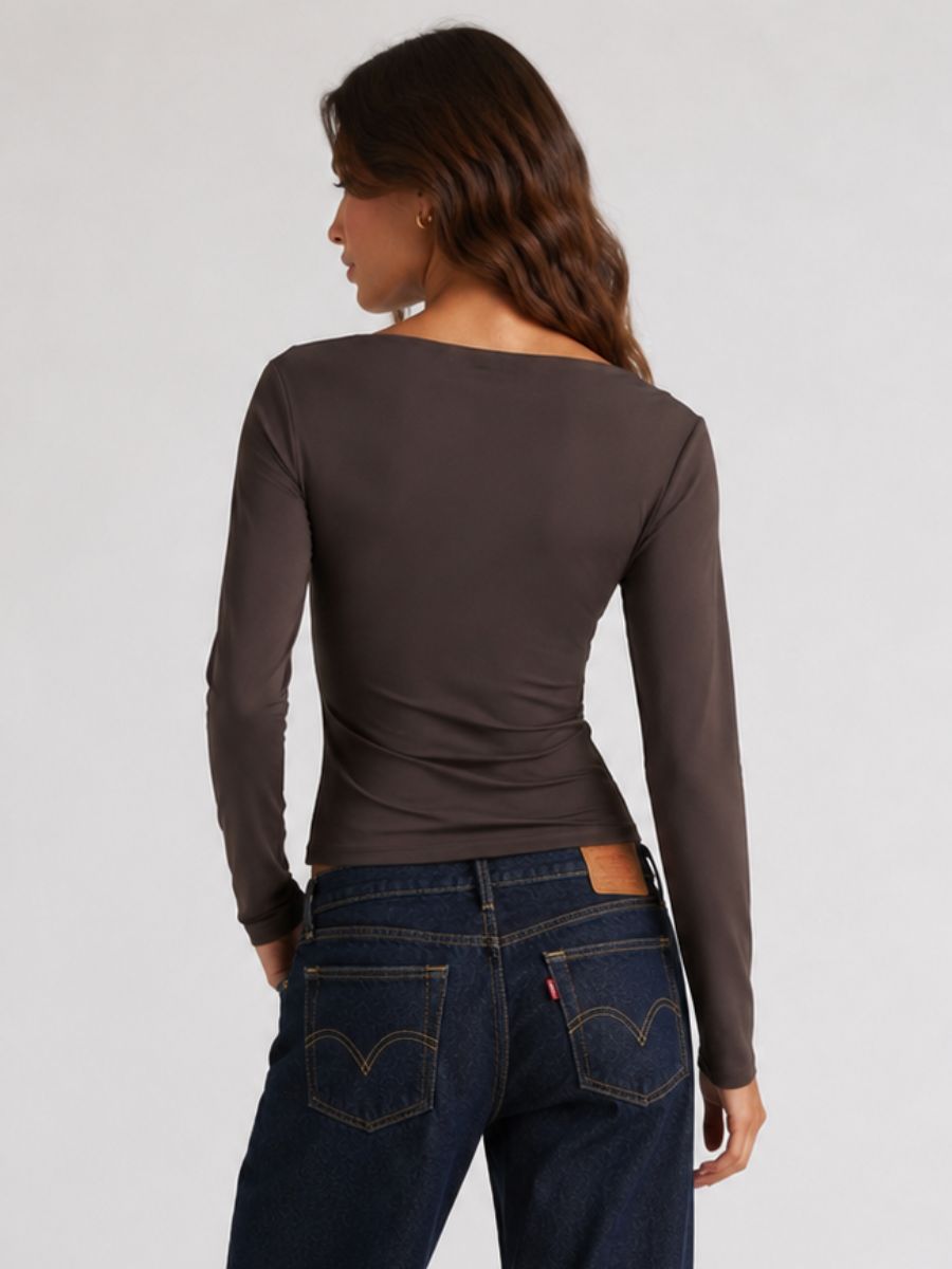 FORM STUDIO Vienna Asymmetrical Shoulder Top