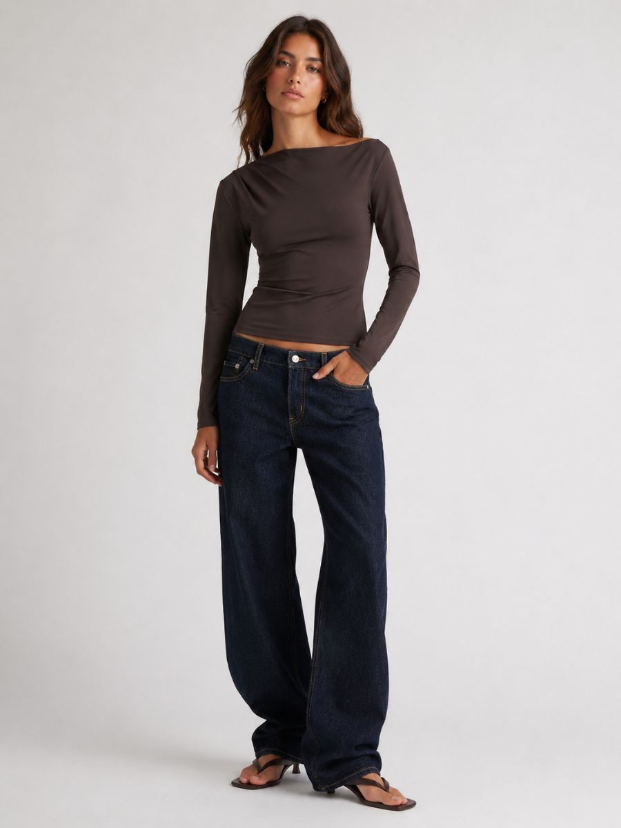 FORM STUDIO Vienna Asymmetrical Shoulder Top