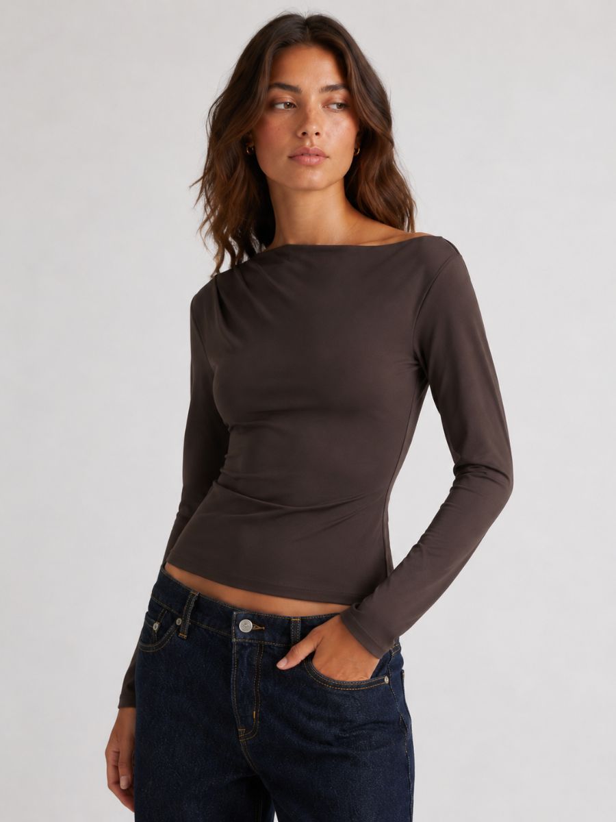 FORM STUDIO Vienna Asymmetrical Shoulder Top