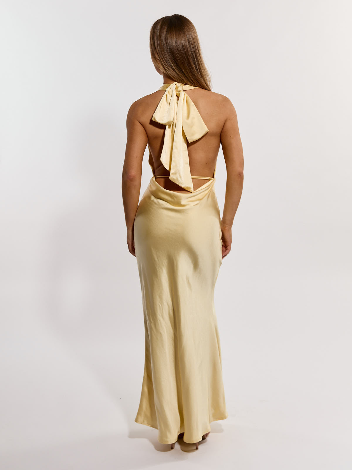 Valarie V-Neck Satin Dress