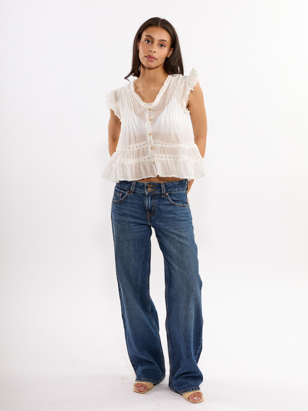 Richie Short Sleeve Button Blouse
