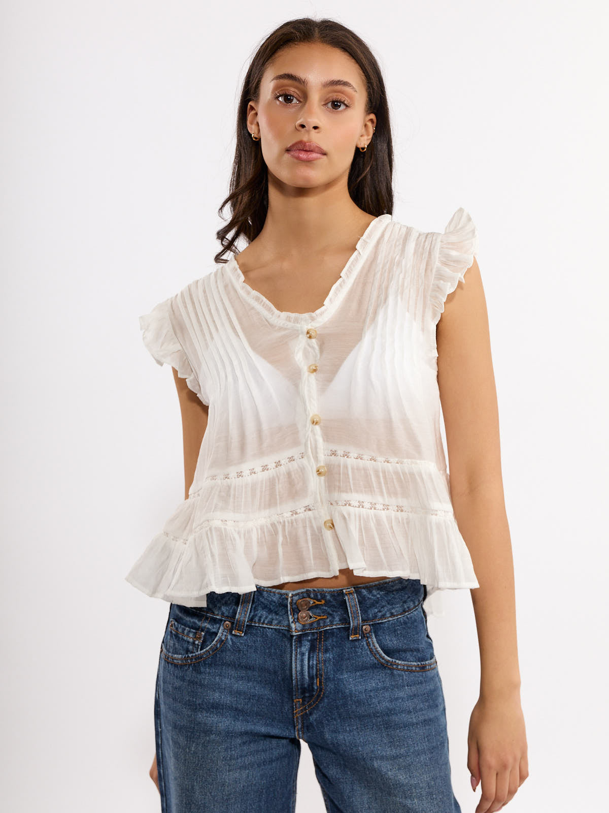 Richie Short Sleeve Button Blouse