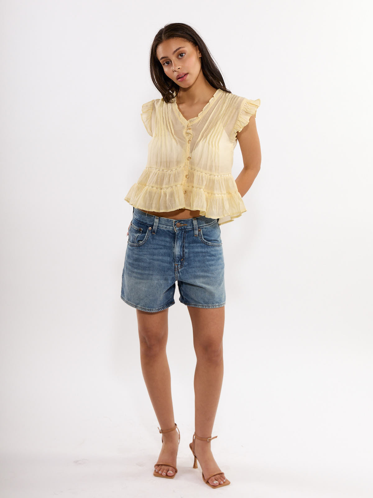 Richie Short Sleeve Button Blouse