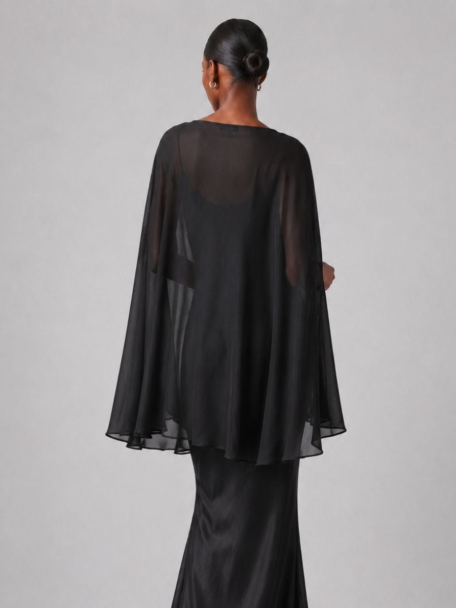 Cotton Candy Val Sheer Cape