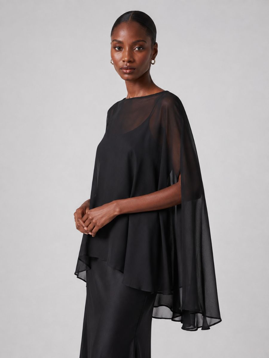 Cotton Candy Val Sheer Cape