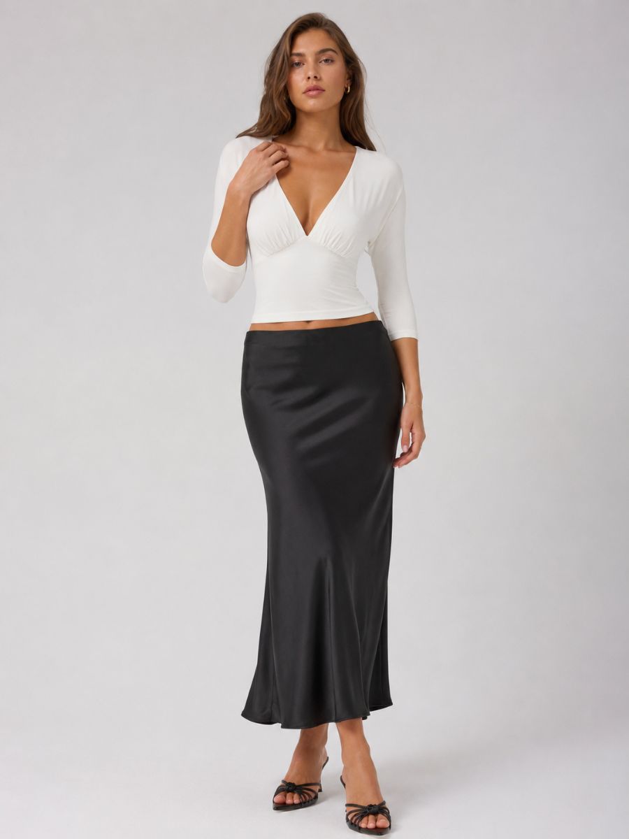 Cotton Candy Estelle ¾ V-Neck Knit Top