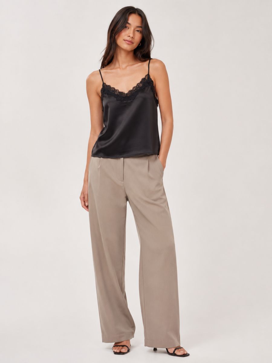 Elio Satin Lace Cami Top