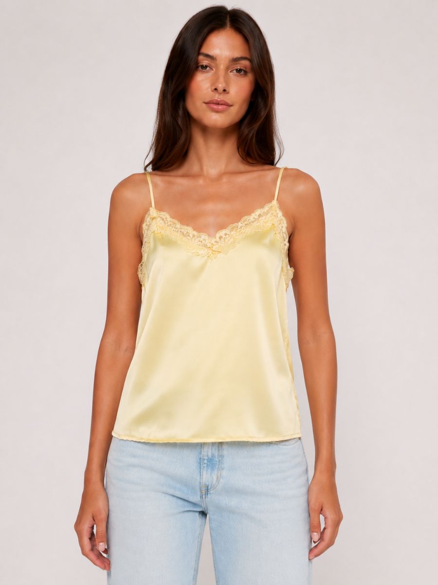 Elio Satin Lace Cami Top