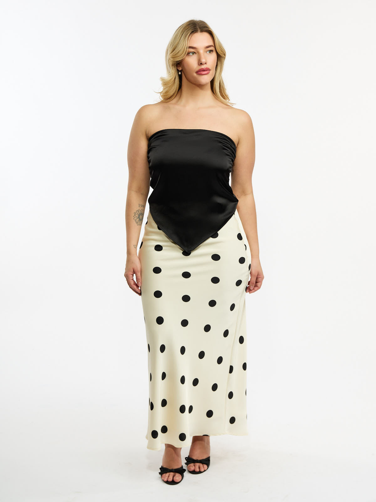 Nikki Satin Tie-Back Bandana Top
