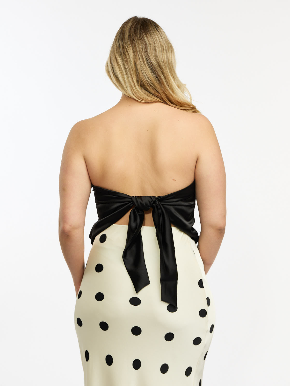 Nikki Satin Tie-Back Bandana Top
