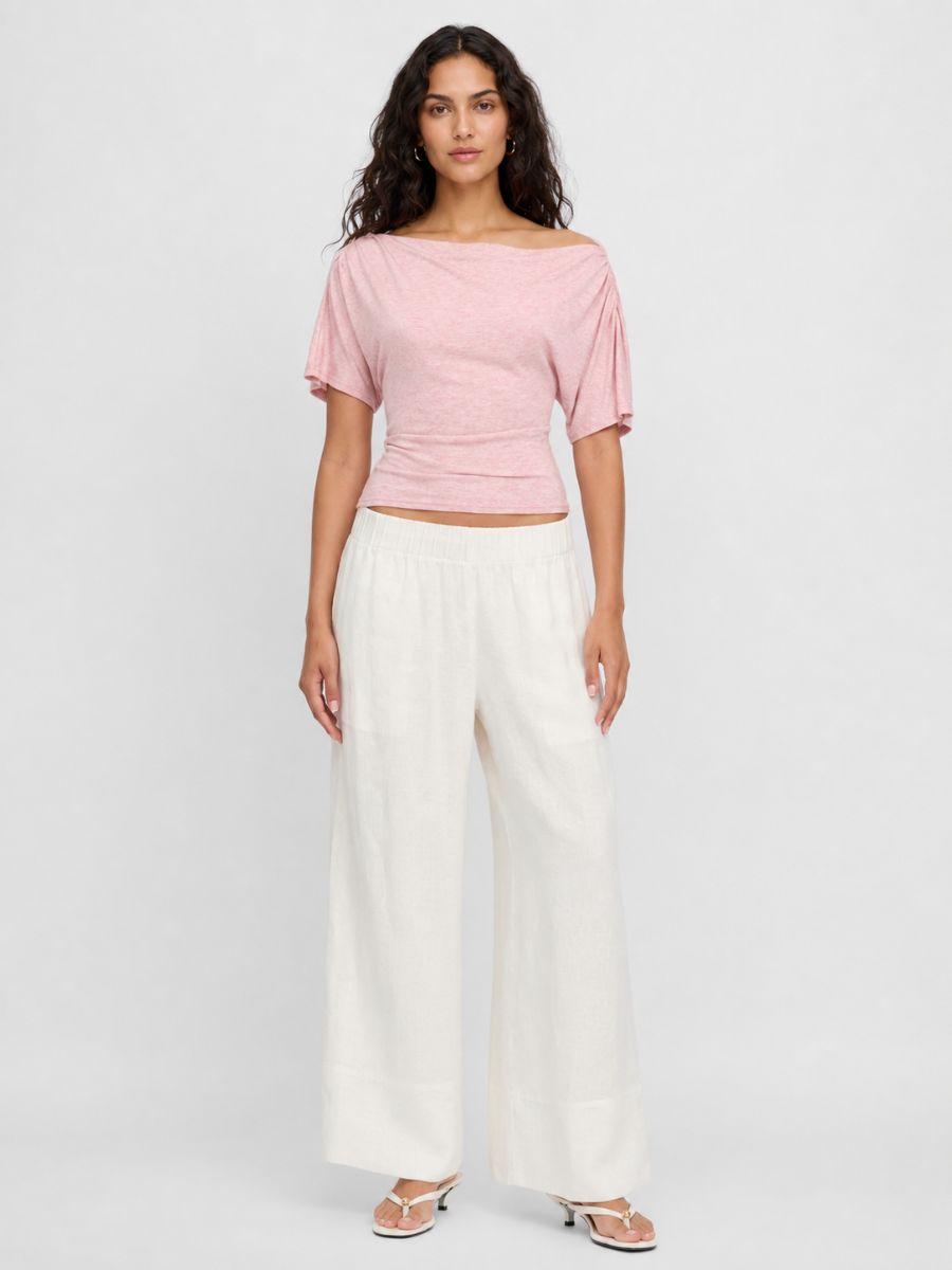 Irene Ruched Knit Top