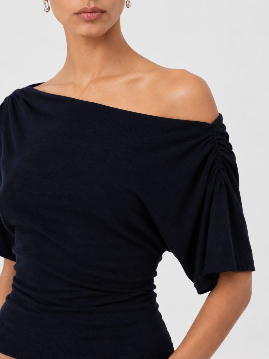 Irene Ruched Knit Top