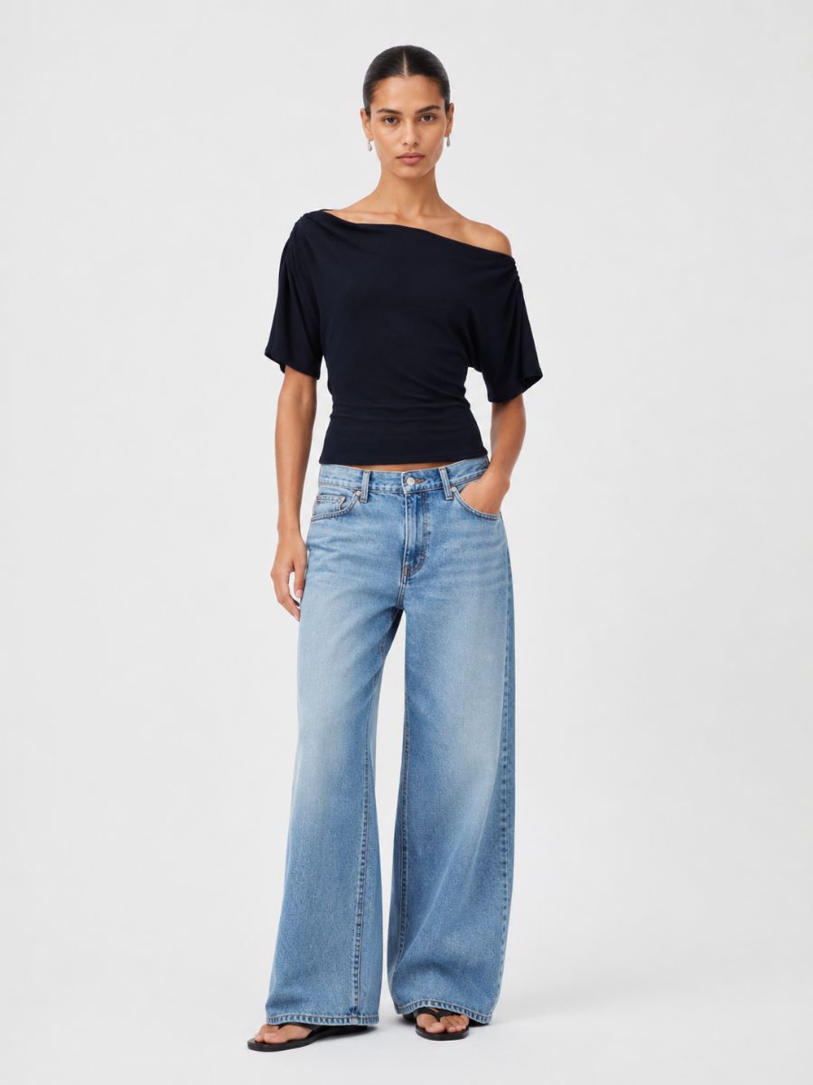 Irene Ruched Knit Top
