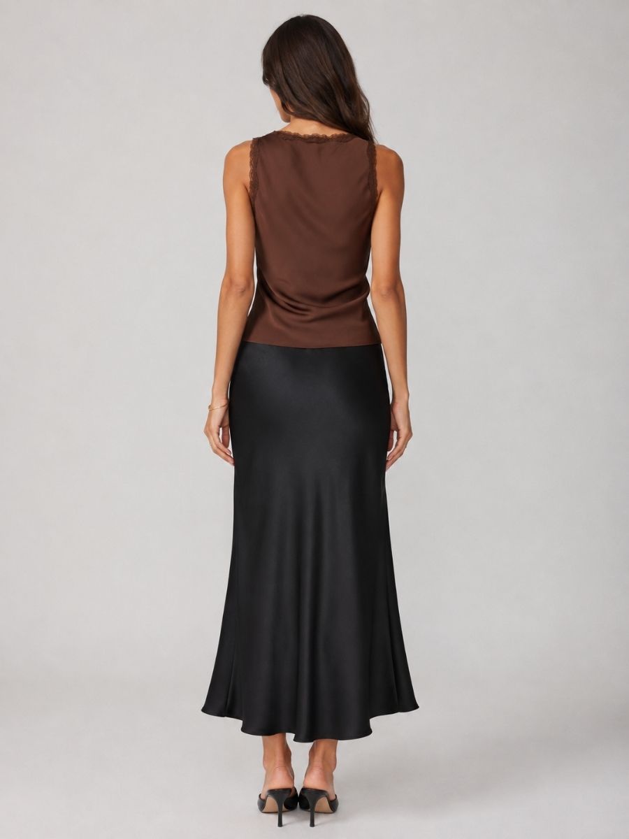 Anderson Lace Satin Tank Top