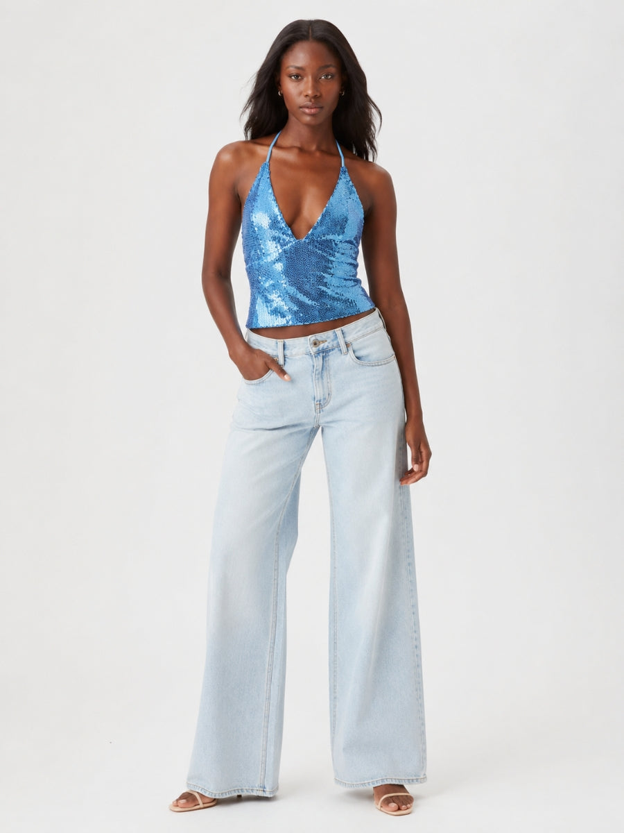 Show Shopper Sequin Halter Top