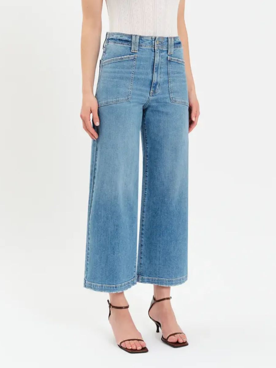 Daze Valley Girl High Wide Patch Pocket Jean