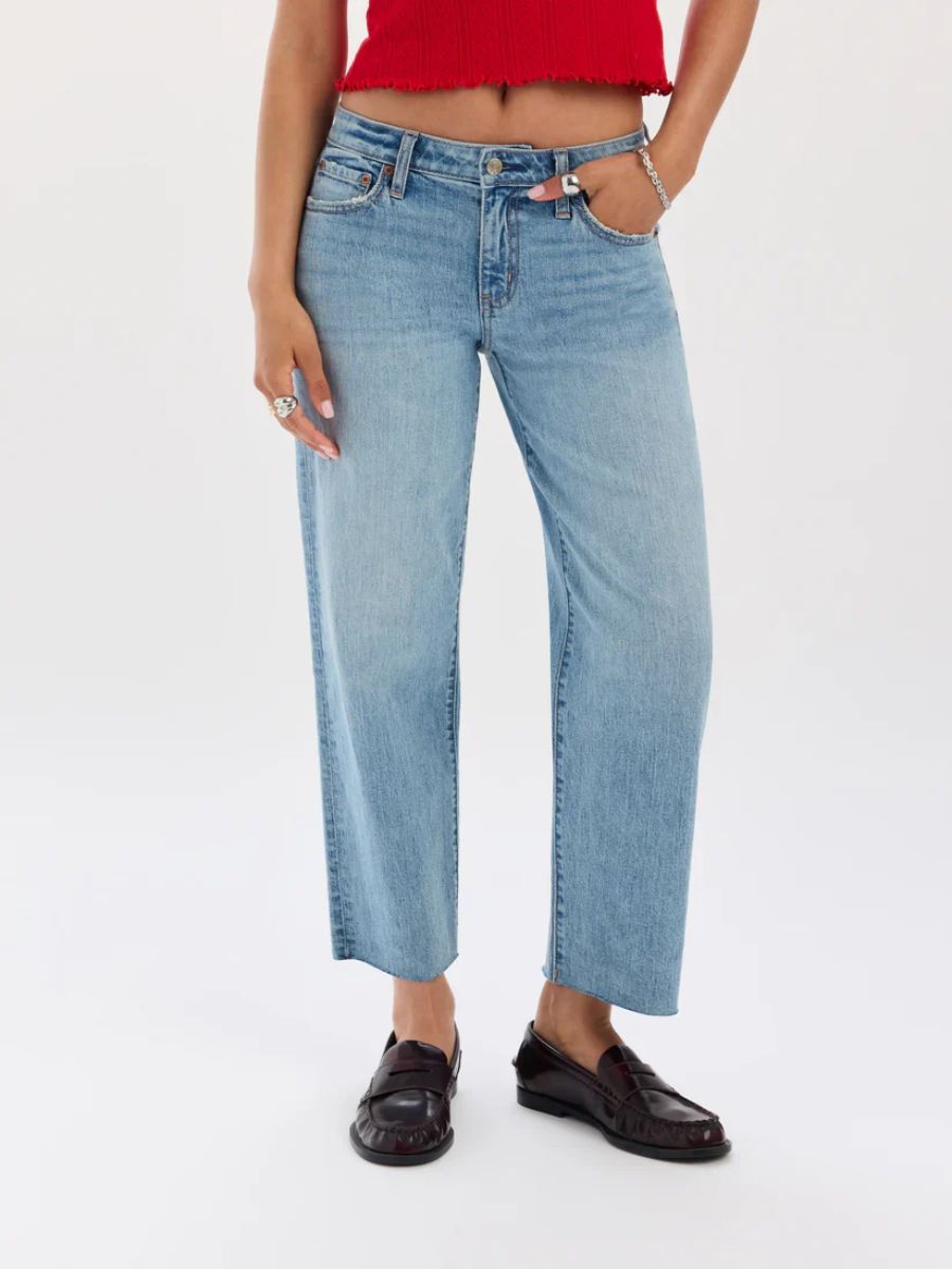 Daze Keeper Crop Low Straight Leg Jean