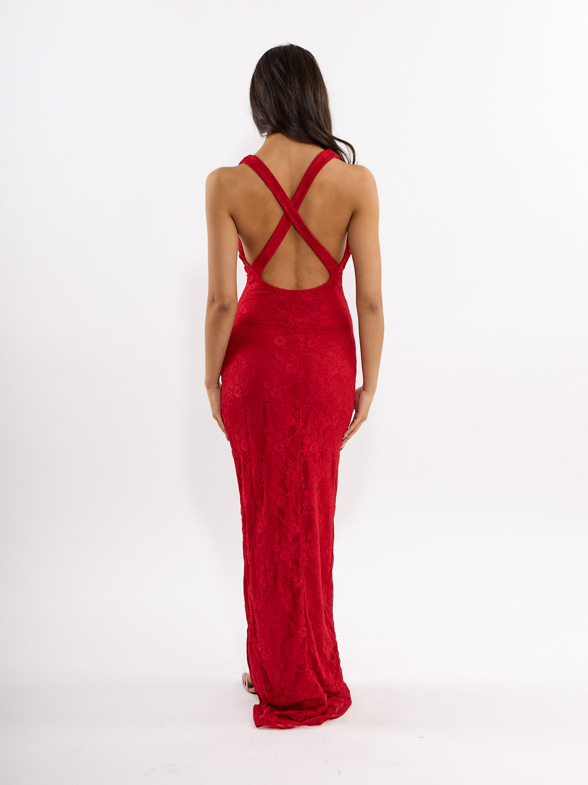 Vana Lace Cross-Back Dress