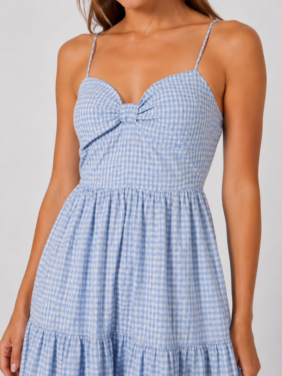 Dolly Gingham Midi Dress