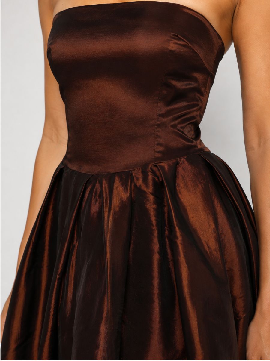 Esme Taffeta Strapless Dress