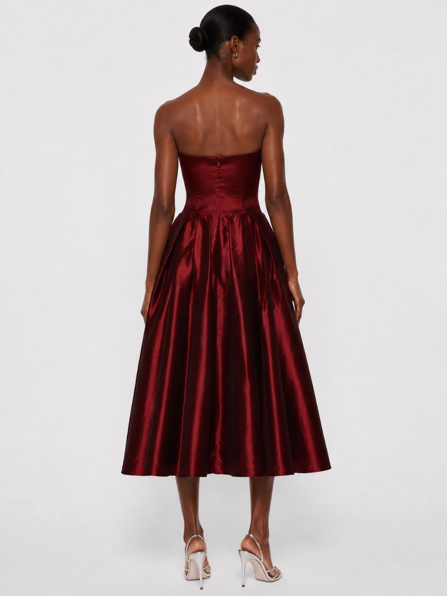 Esme Taffeta Strapless Dress